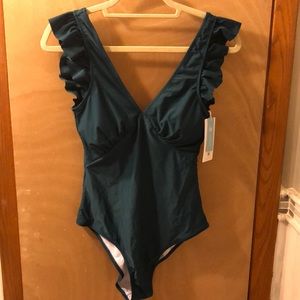 Cupshe teal swimsuit. NWT